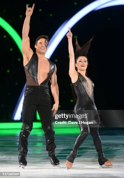 Ale Izquierdo and Max Evans during the Dancing on Ice Live Tour - Dress Rehearsal at Wembley Arena on March 22, 2018 in London, England.The tour...