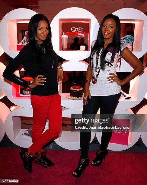 Vanessa Simmons and Angela Simmons attend Pastry "Turnover" Shoes by Angela and Vanessa Simmons from MTV's Run's House and Daddy's Girls Launch Event...