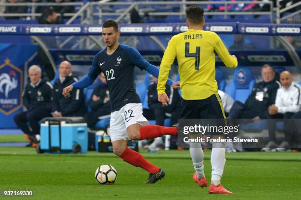 Lucas Hernandez defender of France Football team during the friendly match between France and Colombia at Stade de France on March 23, 2018 in Paris,...