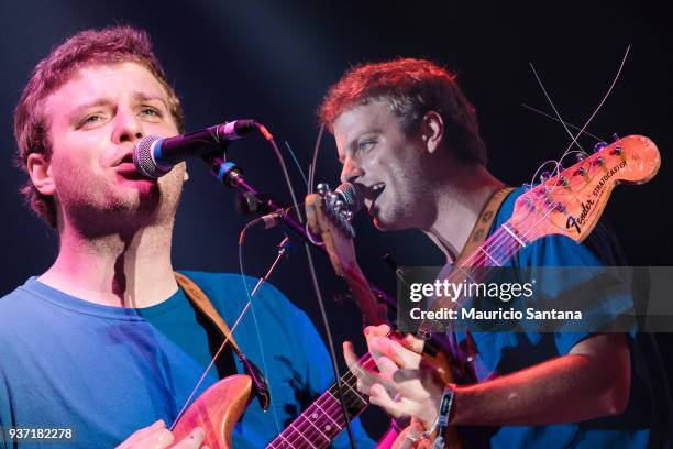 Mac DeMarco performs live on stage during the first day of Lollapalooza Brazil at Interlagos Racetrack on March 23, 2018 in Sao Paulo, Brazil.