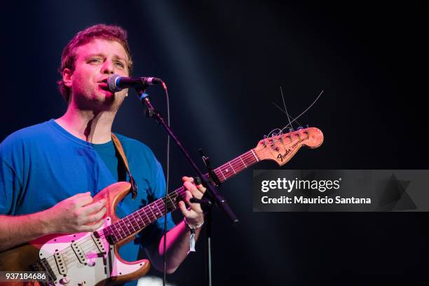 Mac DeMarco performs live on stage during the first day of Lollapalooza Brazil at Interlagos Racetrack on March 23, 2018 in Sao Paulo, Brazil.