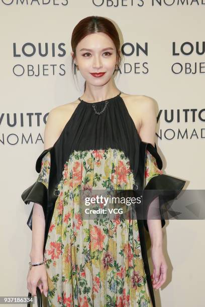 Actress Janice Man attends the Louis Vuitton event on March 23, 2018 in Hong Kong, China.