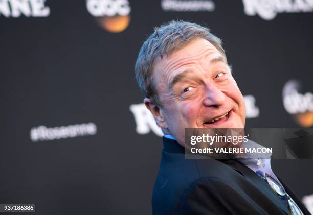 Actor John Goodman attends The Roseanne Series Premiere at Walt Disney Studios on March 23, 2018 in Burbank, California. / AFP PHOTO / VALERIE MACON