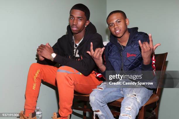 Christian "King" Combs and Bay Swag Attend The 90's Baby Jump Off at Milk River on March 23, 2018 in New York City.