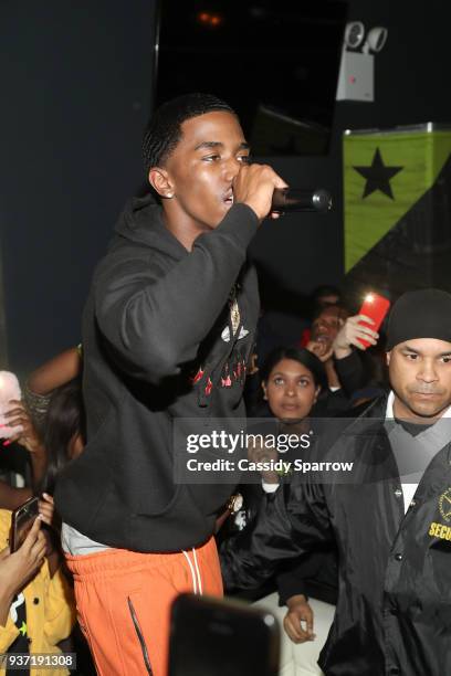 Christian "King" Combs Attends The 90's Baby Jump Off at Milk River on March 23, 2018 in New York City.