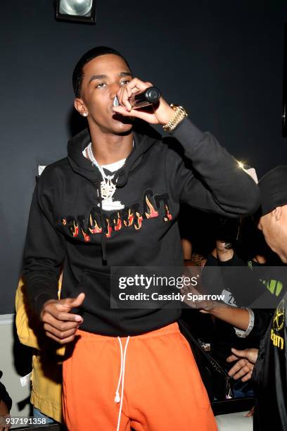 Christian "King" Combs Attends The 90's Baby Jump Off at Milk River on March 23, 2018 in New York City.