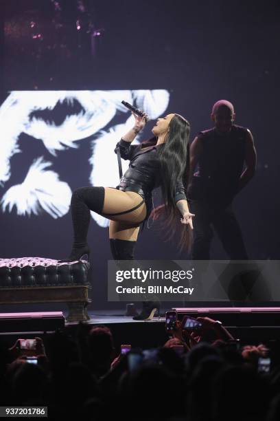 Demi Lovato performs in concert at the Wells Fargo Center March 23, 2018 in Philadelphia, Pennsylvania.