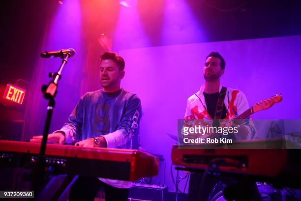 Scott Tyler and Matt Lipkins perform during The Shadowboxers "Apollo" Album Release Party at Public Arts on March 23, 2018 in New York City.