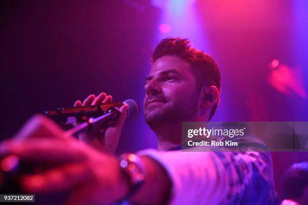 Matt Lipkins performs during The Shadowboxers "Apollo" Album Release Party at Public Arts on March 23, 2018 in New York City.