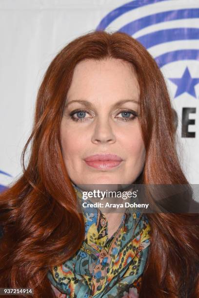 Kristin Bauer van Straten attends the "Suicide Squad: Hell To Pay" press conference at WonderCon 2018 - Day 1 at Anaheim Convention Center on March...