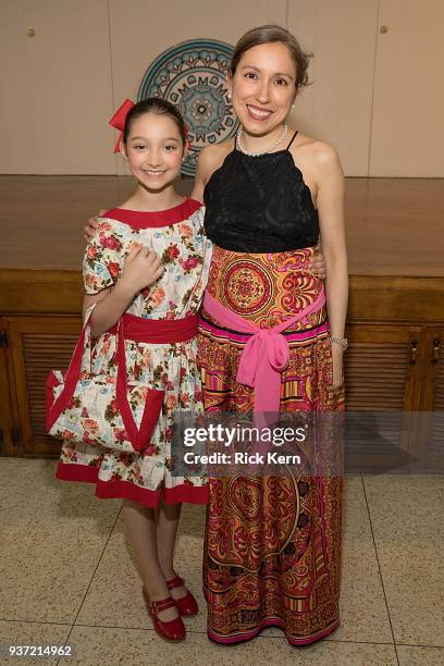 Designer Marisol Deluna and Bianca Alanis attend the Marisol Deluna Foundation 1st Annual Community Fashion Show at the San Antonio Garden Center on...