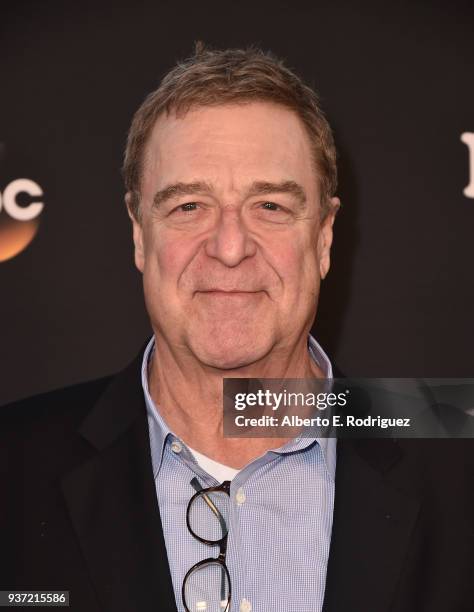 John Goodman attends the premiere of ABC's "Roseanne" at Walt Disney Studio Lot on March 23, 2018 in Burbank, California.