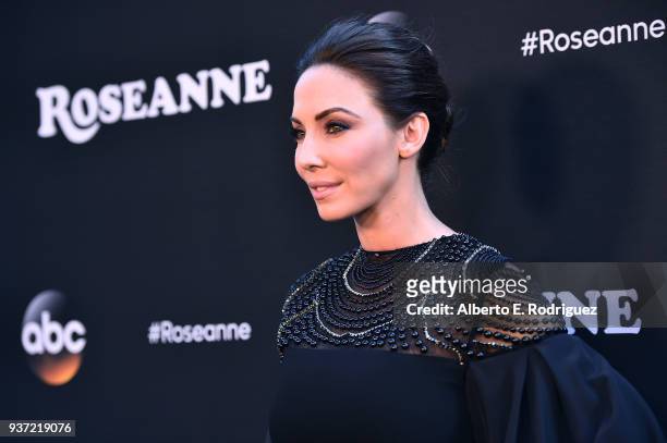 Whitney Cummings attends the premiere of ABC's "Roseanne" at Walt Disney Studio Lot on March 23, 2018 in Burbank, California.