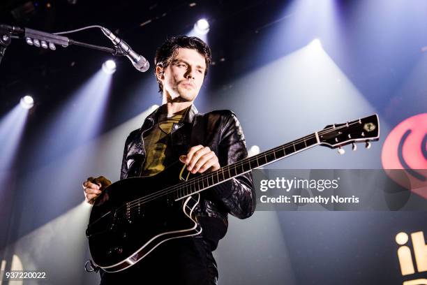 James Bay performs at MYStage at iHeartRadio Theater on March 23, 2018 in Burbank, California.