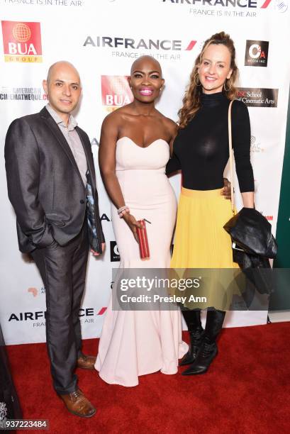 Jennifer Oguzie and team attend "Nollywood In Hollywood" Nigerian Film Events Co-presented By O2A Media And The USC School Of Cinematic Arts at the...