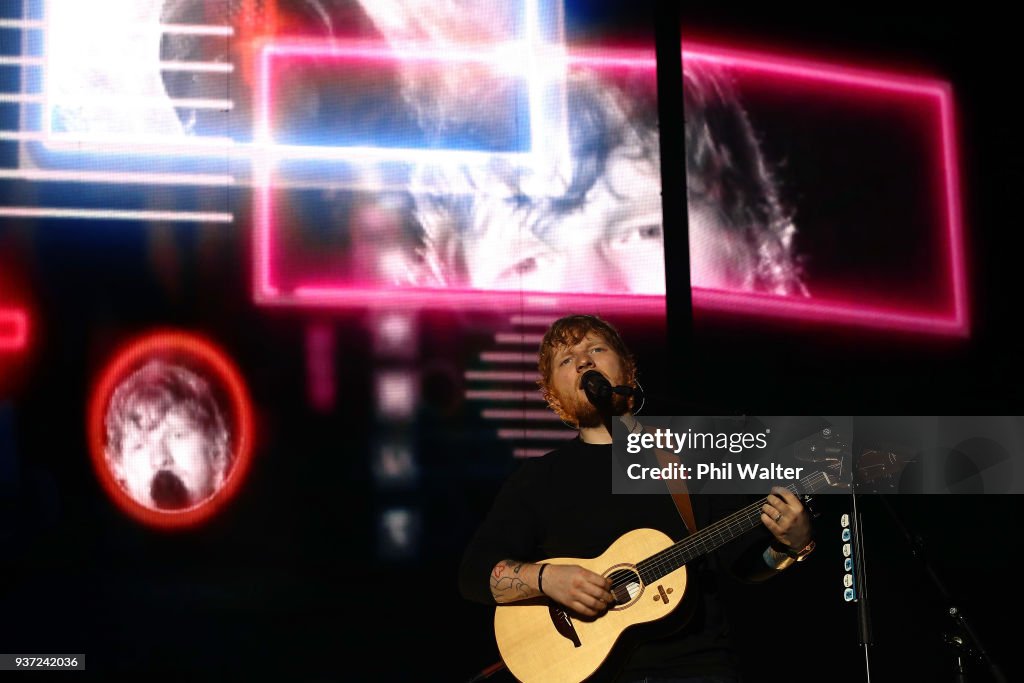 Ed Sheeran Performs In Auckland