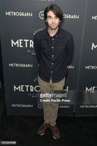 Alex Ross Perry attends Metrograph 2nd Anniversary party at Metrograph.
