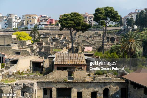 ruins of herculaneum (ercolano) - gerard puigmal stock pictures, royalty-free photos & images