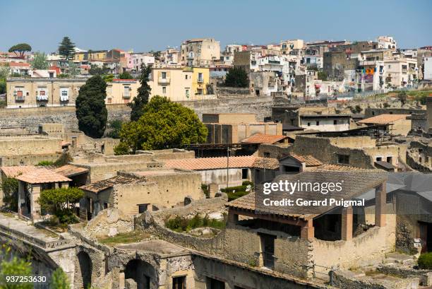 ruins of herculaneum (ercolano) - gerard puigmal stock pictures, royalty-free photos & images