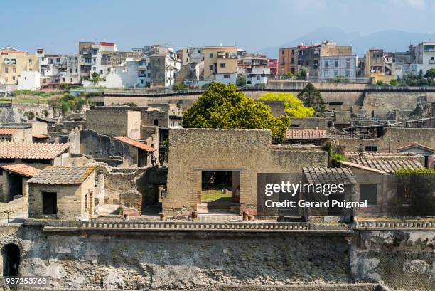 ruins of herculaneum (ercolano) - gerard puigmal stock pictures, royalty-free photos & images