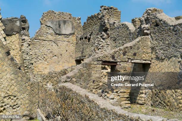 ruins of herculaneum (ercolano) - gerard puigmal stock pictures, royalty-free photos & images