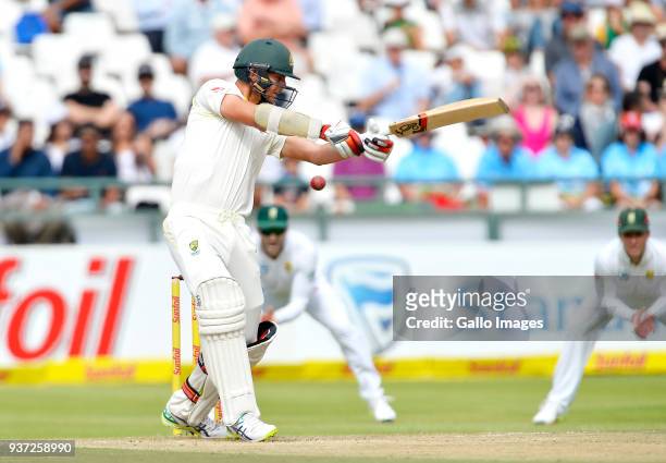 Josh Hazlewood of Australia during day 3 of the 3rd Sunfoil Test match between South Africa and Australia at PPC Newlands on March 24, 2018 in Cape...