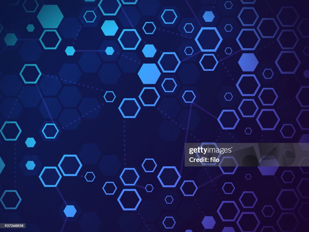 Blockchain Abstract Background