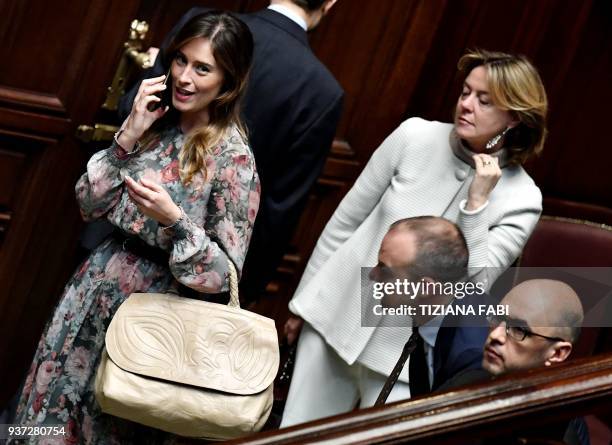 Democratic Party members Italian Under-Secretary to the Presidency of the Council of Ministers Maria Elena Boschi and Health Minister Beatrice...