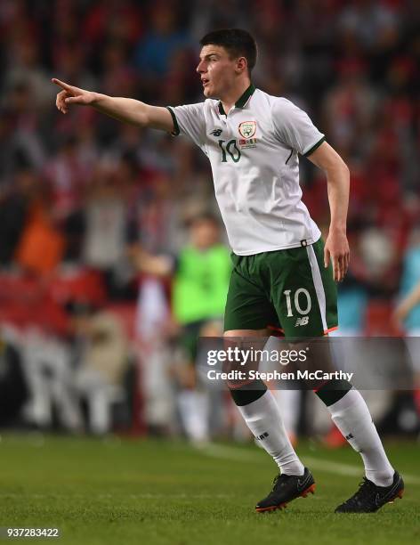 Antalya , Turkey - 23 March 2018; Declan Rice of Republic of Ireland during the International Friendly match between Turkey and Republic of Ireland...