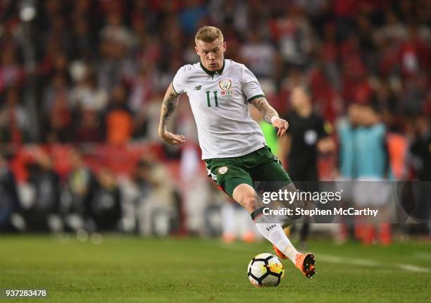 Antalya , Turkey - 23 March 2018; James McClean of Republic of Ireland during the International Friendly match between Turkey and Republic of Ireland...