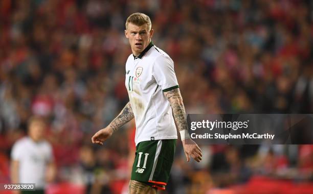 Antalya , Turkey - 23 March 2018; James McClean of Republic of Ireland during the International Friendly match between Turkey and Republic of Ireland...