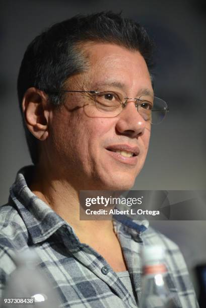 Producer/director Dean Devlin attends Day 1 of WonderCon held at Anaheim Convention Center on March 23, 2018 in Anaheim, California.