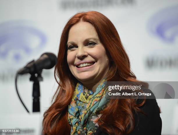 Actress Kristin Bauer van Straten attends Day 1 of WonderCon held at Anaheim Convention Center on March 23, 2018 in Anaheim, California.