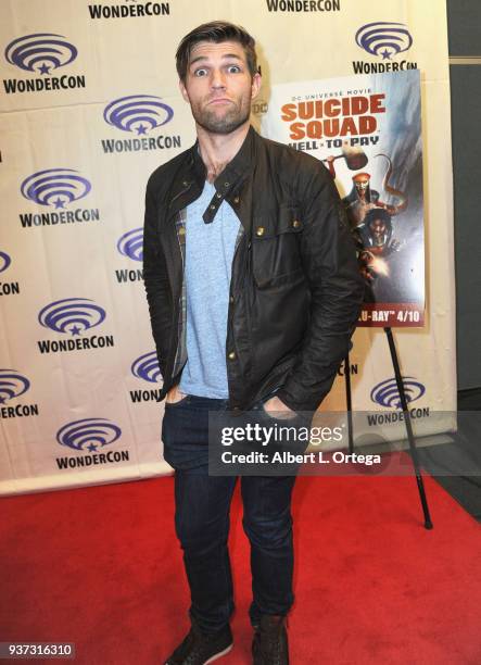 Actor Liam McIntyre attends Day 1 of WonderCon held at Anaheim Convention Center on March 23, 2018 in Anaheim, California.