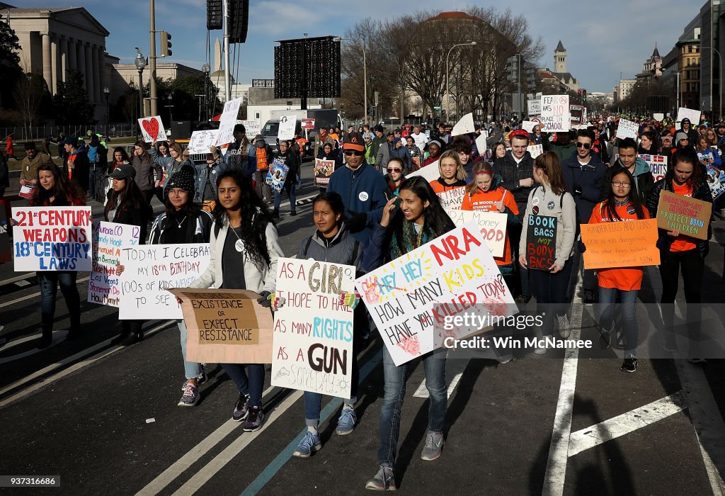 Hundreds Of Thousands Attend March For Our Lives In Washington DC