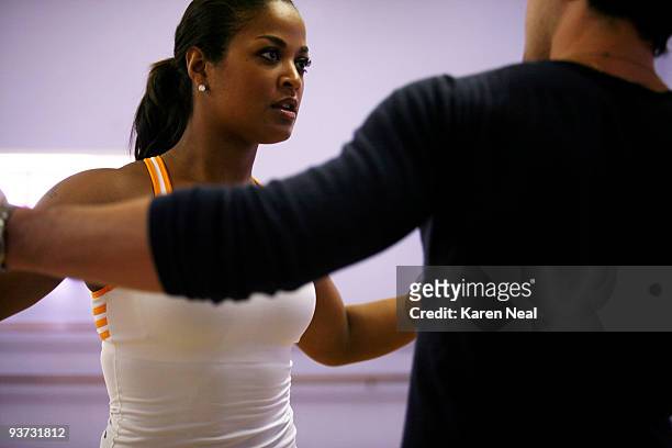 Ali, an undefeated world champion female boxer and youngest daughter of sports legend Muhammad Ali, takes her footwork to the ballroom dance floor on...