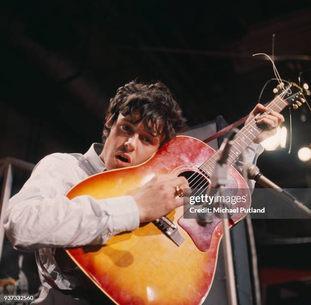 Scottish singer-songwriter and guitarist Donovan, UK, 1969.