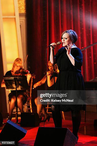 Episode 803A" - British singer-songwriter Adele took to the "Dancing with the Stars" stage with her single, "Chasing Pavements," from her first...