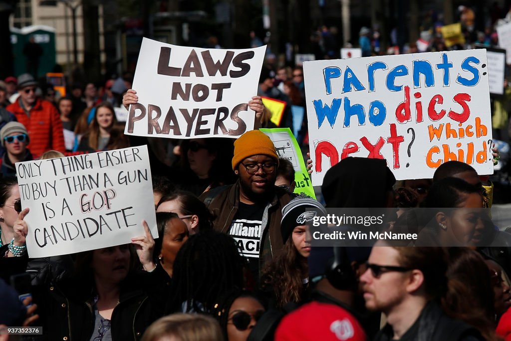 Hundreds Of Thousands Attend March For Our Lives In Washington DC