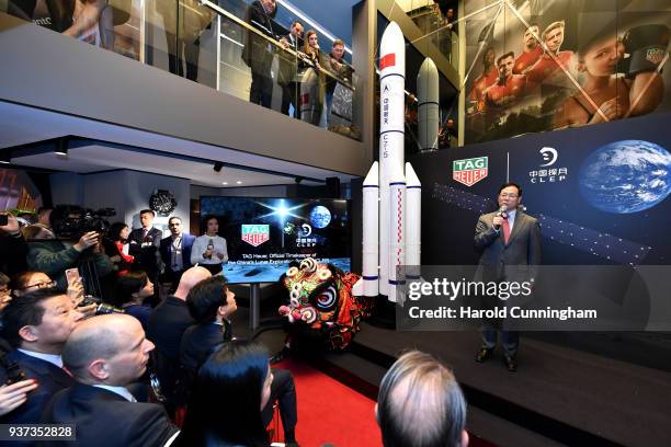 Xu Xingli, General Manager at Chang'E Aerospace Technology LLC during the TAG Heuer China Lunar Exploration Program in partnership with China's Lunar...