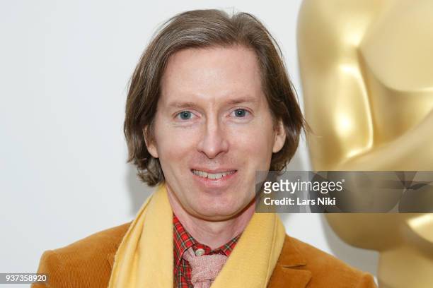 Producer, writer and director Wes Anderson attends The Academy of Motion Picture Arts & Sciences Official Academy Screening of Isle of Dogs at the...