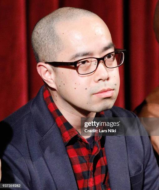 Actor Akira Ito on stage during The Academy of Motion Picture Arts & Sciences Official Academy Screening of Isle of Dogs at the MOMA - Celeste Bartos...