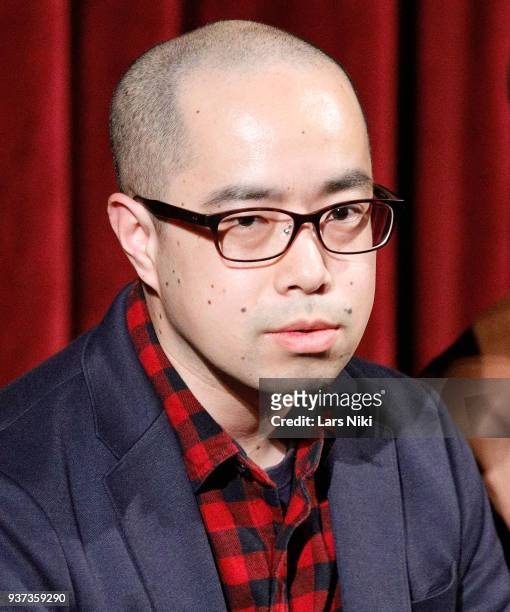 Actor Akira Ito on stage during The Academy of Motion Picture Arts & Sciences Official Academy Screening of Isle of Dogs at the MOMA - Celeste Bartos...