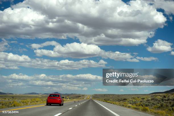 interstate 80 near wells, nevada, usa - nevada road stock pictures, royalty-free photos & images