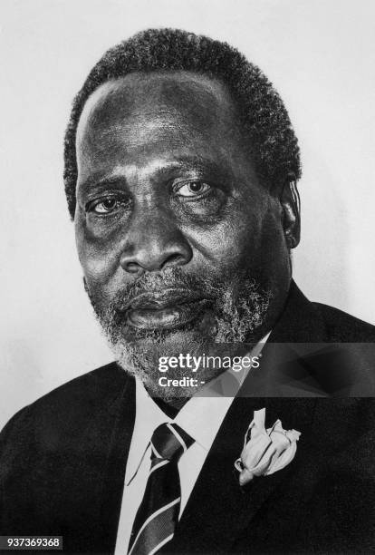 Undated picture of Jomo Kenyatta. Mau Mau leader of Kenya African National Union , Jomo Kenyatta from Kikuyu origins, became Prime minister of the...