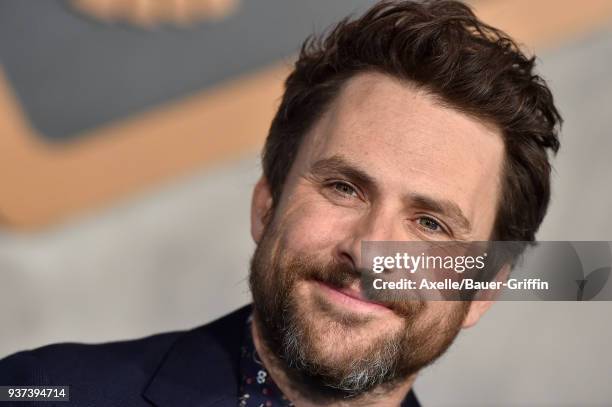 Actor Charlie Day arrives at Universal's 'Pacific Rim Uprising' premiere at TCL Chinese Theatre IMAX on March 21, 2018 in Hollywood, California.