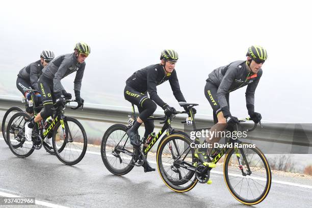 Carlos Verona Quintanilla of Spain and Team Mitchelton-Scott / Jack Haig of Australia and Team Mitchelton-Scott / Robert Power of Australia and Team...