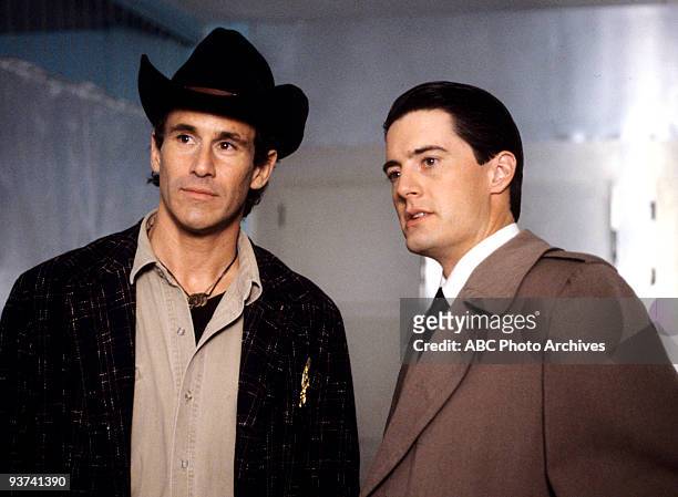 Episode Three - Season One - 4/26/1990, FBI Special Agent Dale Cooper tells local Sheriff Harry S.Truman about his dream of former homecoming queen...