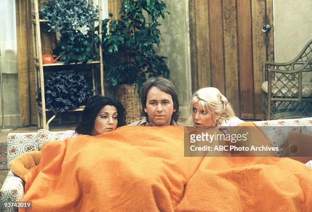 Double Date" - Season Three - 9/12/1978, Jack feigns an illness for Janet and Chrissy .,