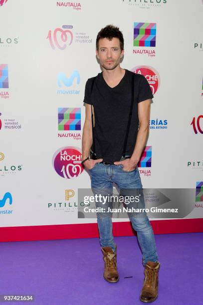 Pablo Mora of Lagarto Amarillo attends 'La Noche De Cadena 100' charity concert at WiZink Center on March 24, 2018 in Madrid, Spain.